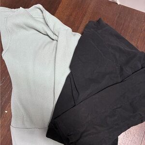 Free People light gray and Black Top